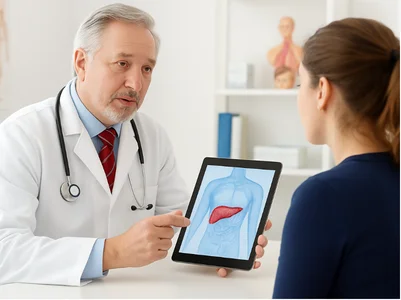 Doctor hablando con paciente sobre cirugía oncológica